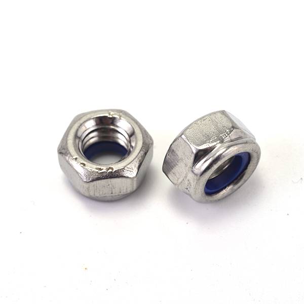 Dado esagonale di bloccaggio con inserto in nylon A2-70 DIN985