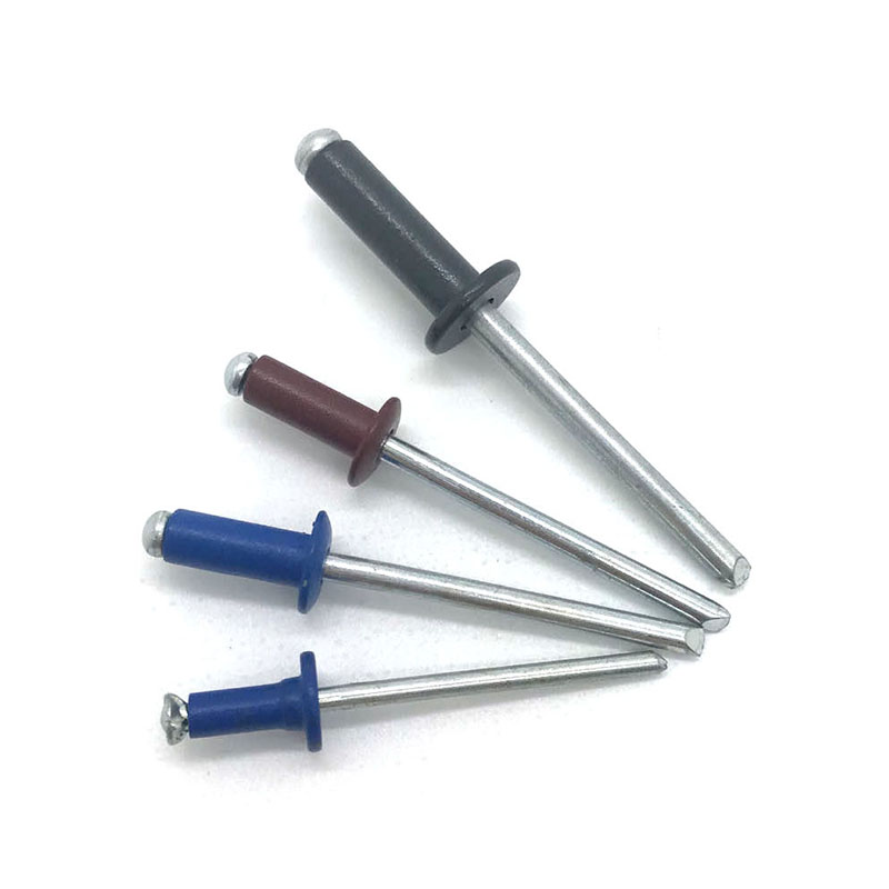 Rivetti ciechi in alluminio dipinto a testa