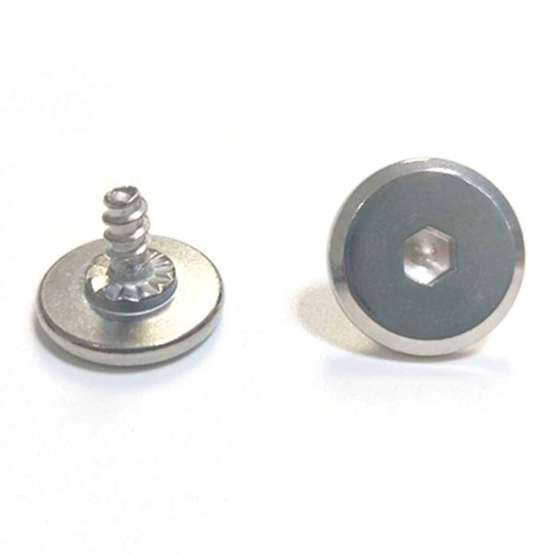 Vite sottobicchiere a testa piatta grande con esagono incassato per tazza termica